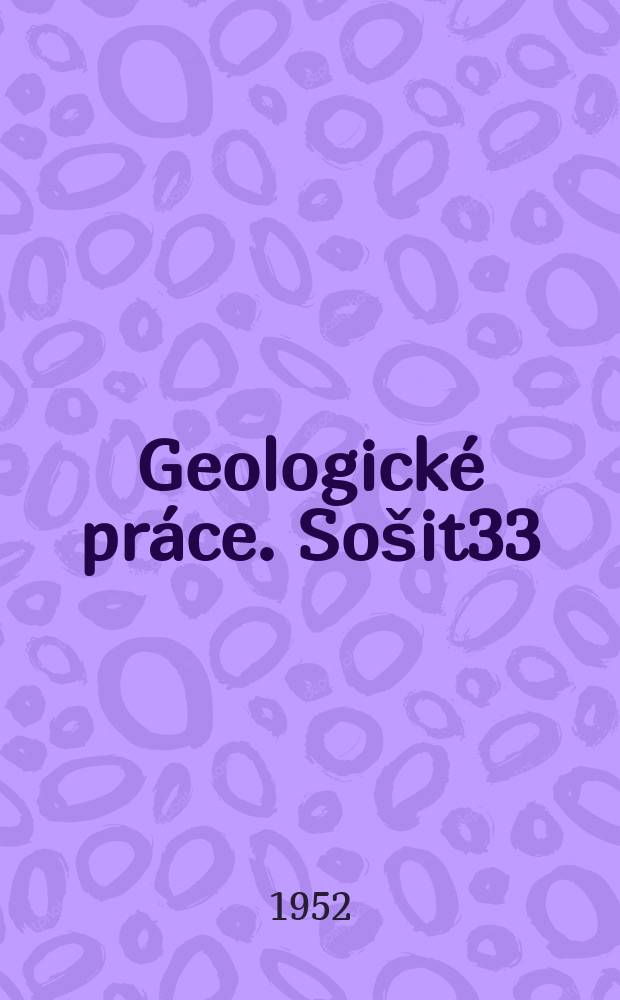 Geologické práce. Sošit33 : Geológia juhoslovenskej uholnej panvy