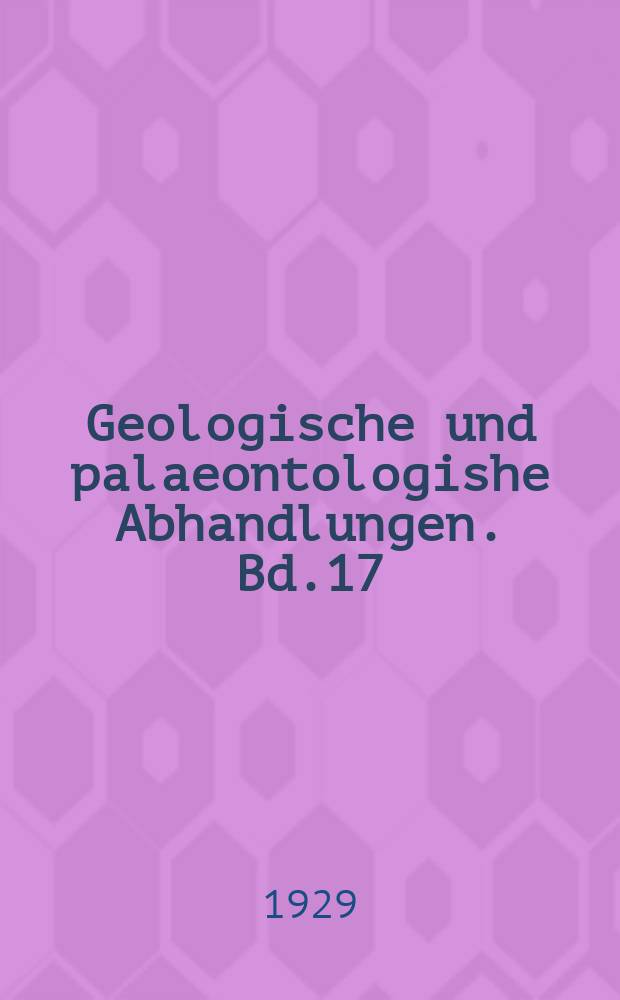 Geologische und palaeontologishe Abhandlungen. Bd.17(21), H.1 : Über Rhynchosaurier und andere Reptilien aus den Gondwana-Ablagerungen Südamerikas