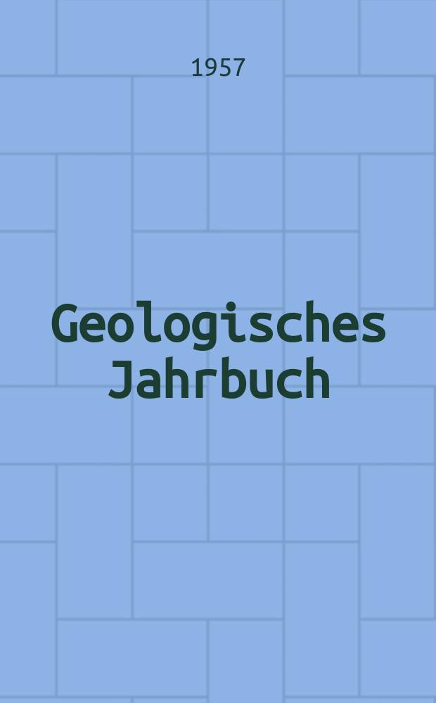 Geologisches Jahrbuch : Hrsg. von den Geologischen Landesanstalten der Bundesrepublik Deutschland. H.25 : Beiträge zur Geologie von Brasilien