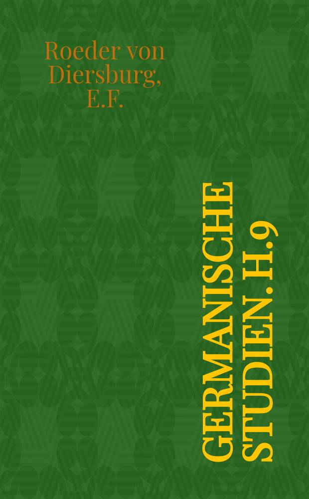 Germanische Studien. H.9 : Komik und Humor bei Geiler von Kaiserberg