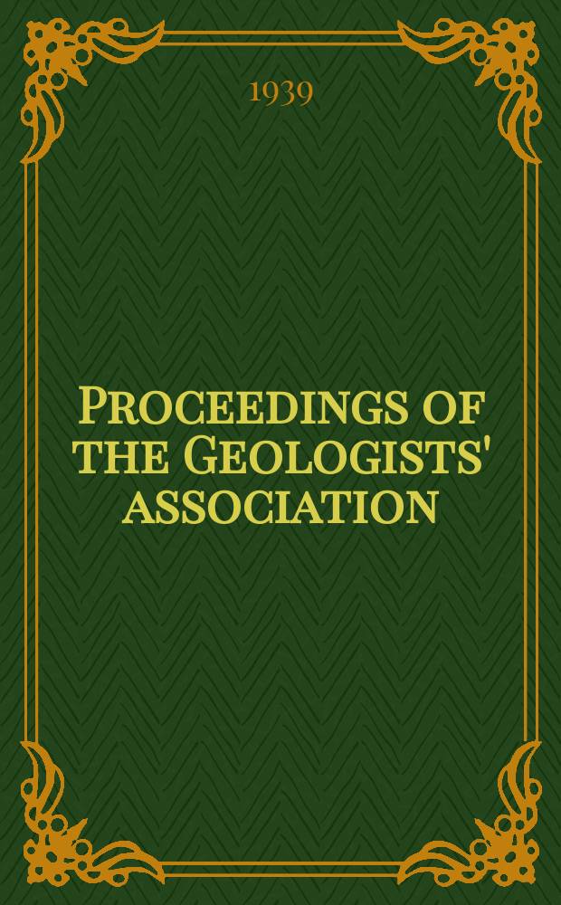 Proceedings of the Geologists' association : Ed. by A.S. Sweeting