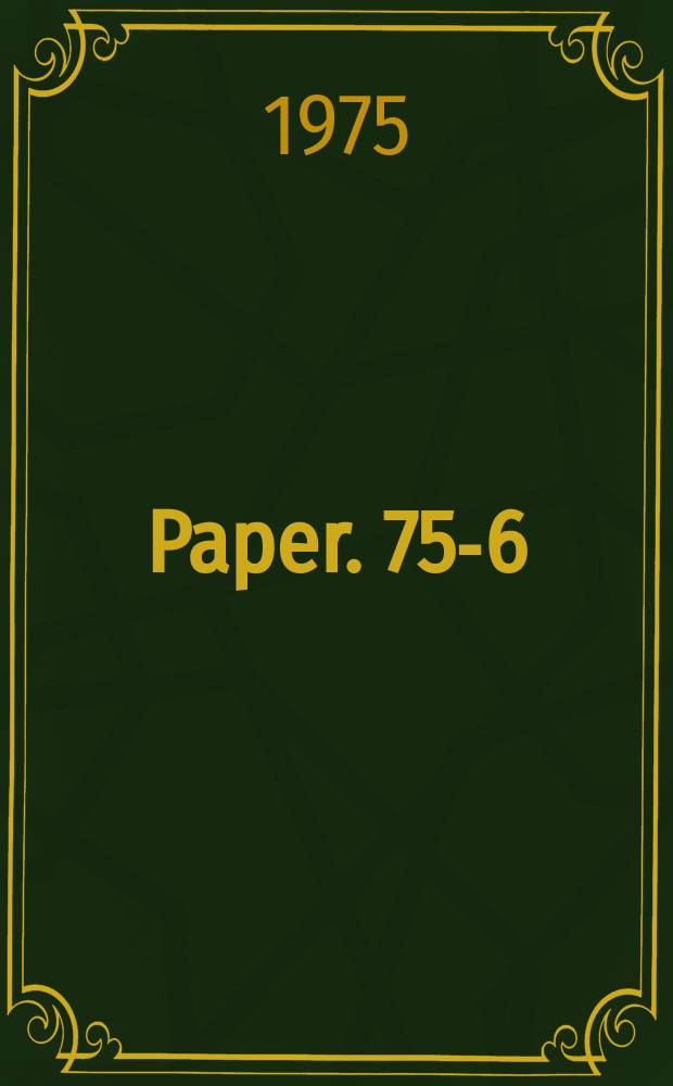Paper. 75-6