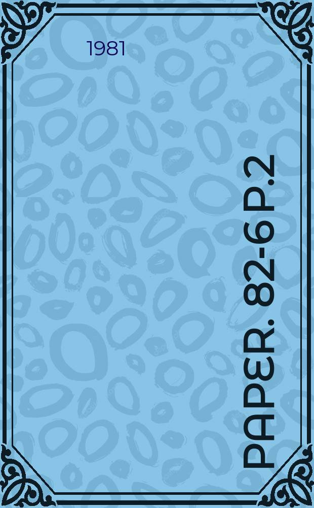 Paper. 82-6 P.2