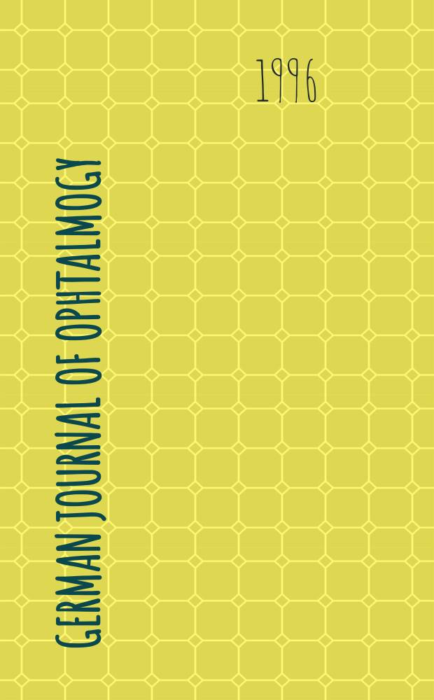 German journal of ophtalmogy : J. of the Germ. ophtalmological soc. Vol.5, №3