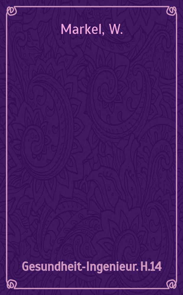 Gesundheits- Ingenieur. H.14 : Die Fliesseigenschaften von Abwasserschlamm