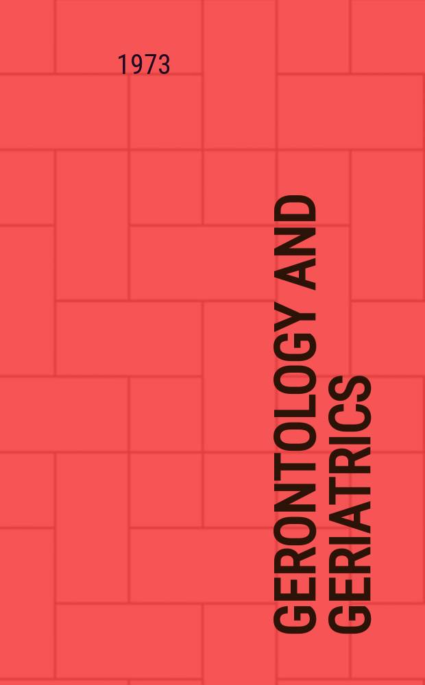 Gerontology and geriatrics : Sect. XX [of] Excerpta medica. Vol.16, №10 : Index issue