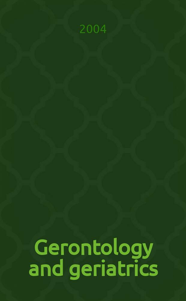 Gerontology and geriatrics : Sect. XX [of] Excerpta medica. Vol.47, №6