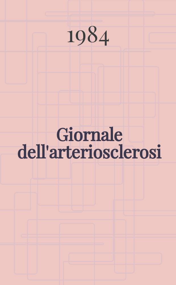 Giornale dell'arteriosclerosi : A cura della Soc. italiana di gerontologia geriatria. Vol.9, №1