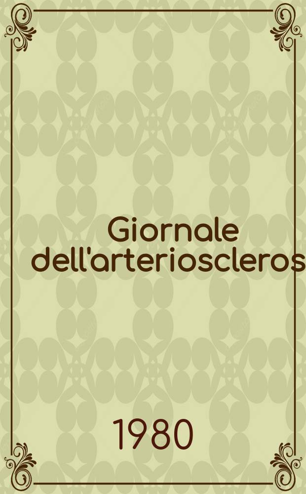 Giornale dell'arteriosclerosi : A cura della Soc. italiana di gerontologia geriatria. Vol.5, №2