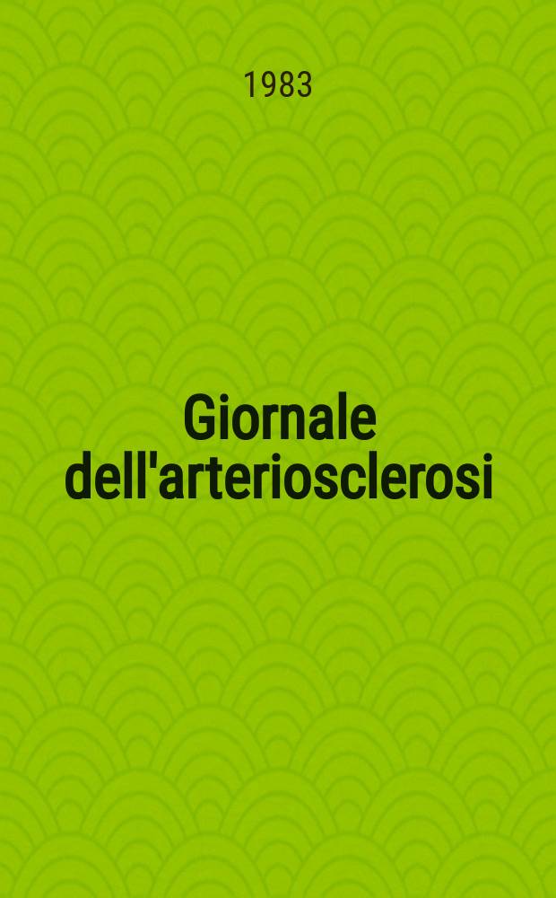 Giornale dell'arteriosclerosi : A cura della Soc. italiana di gerontologia geriatria. Vol.8, №2