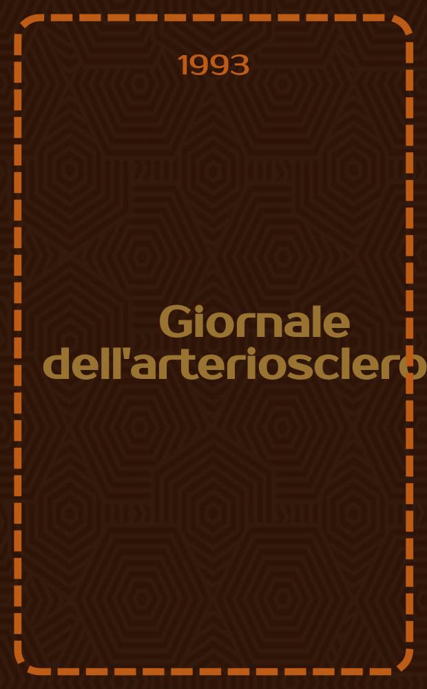 Giornale dell'arteriosclerosi : A cura della Soc. italiana di gerontologia geriatria. Vol.18, №2