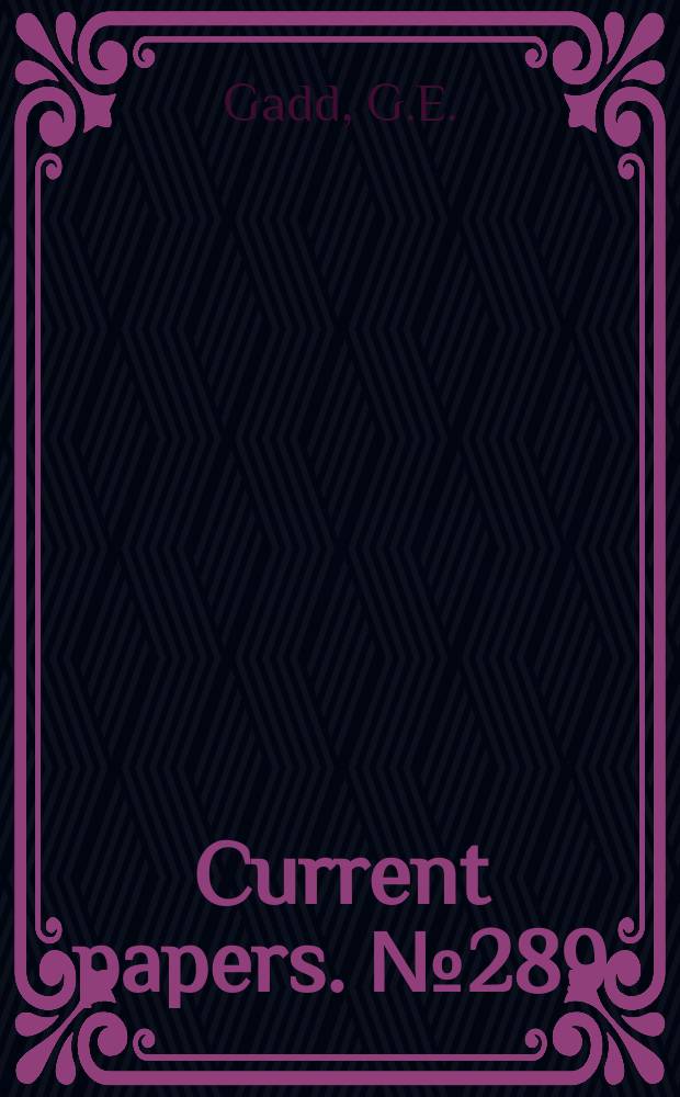 Current papers. №289 : The effects of convex surface curvature on boundary layer separation in supersonic flow