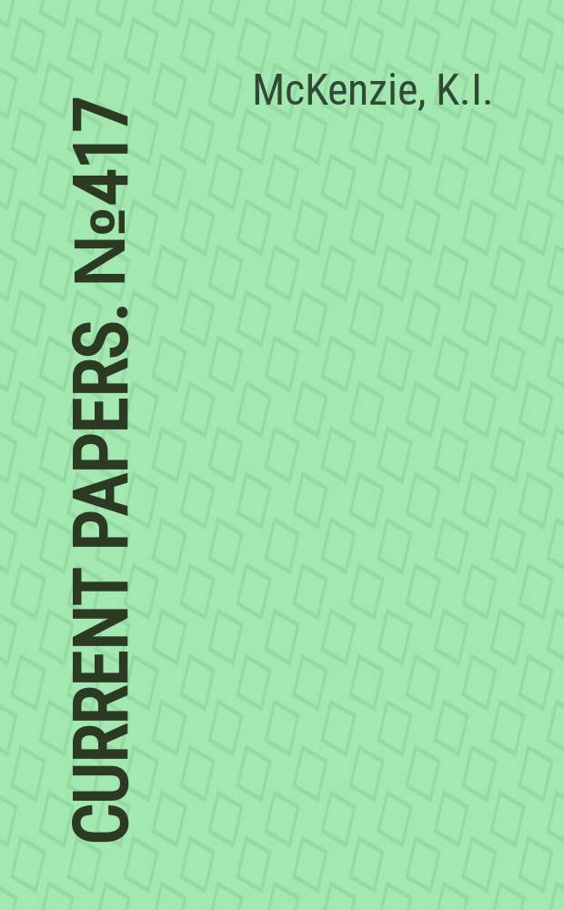 Current papers. №417 : A deuce programme for the solution of two-dimensional heat-flow problems