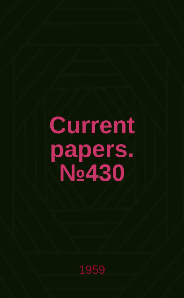 Current papers. №430 : Some experiments with static tubes at transonic speeds in a slotted -wall wind tunnel