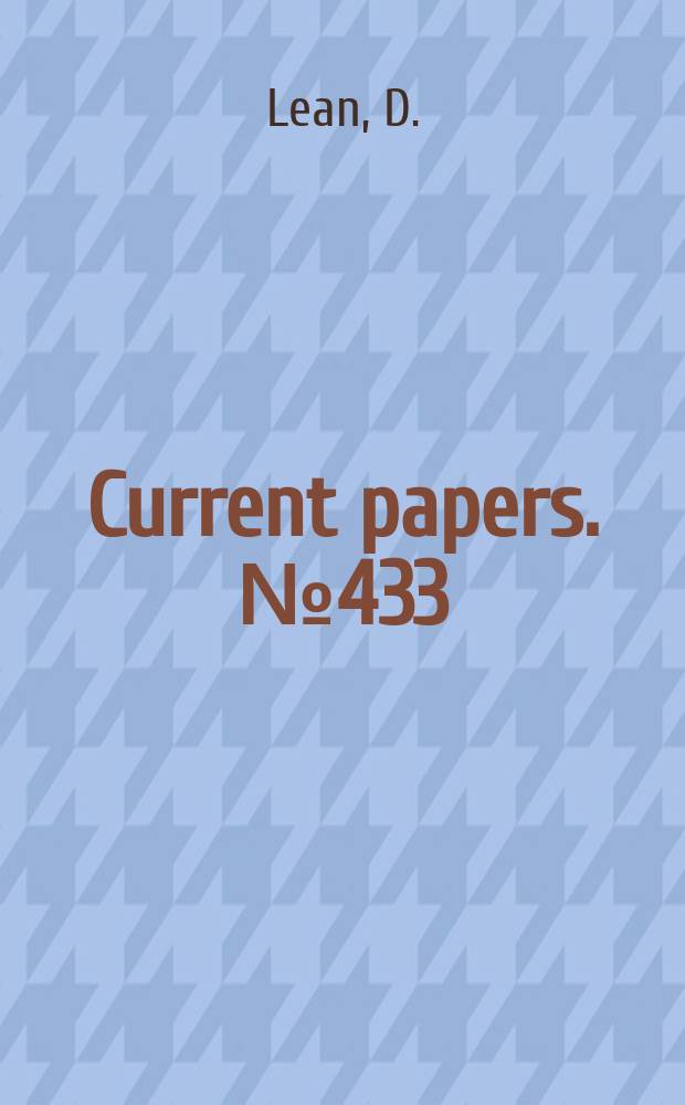 Current papers. №433 : The influence of drag characteristics on the choice of landing approach speeds