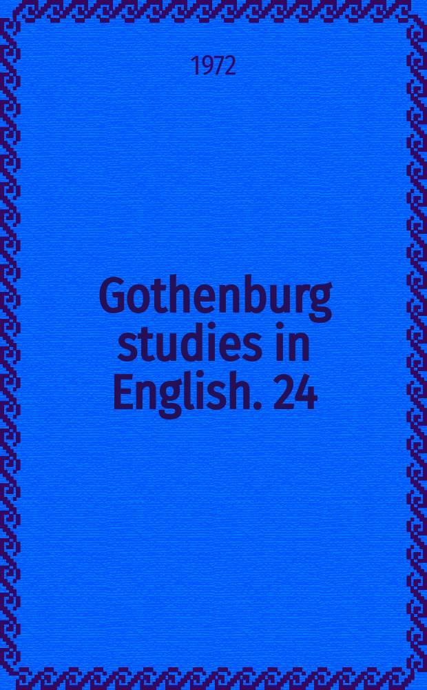 Gothenburg studies in English. 24 : A Middle English metrical paraphrase of the Old Testament