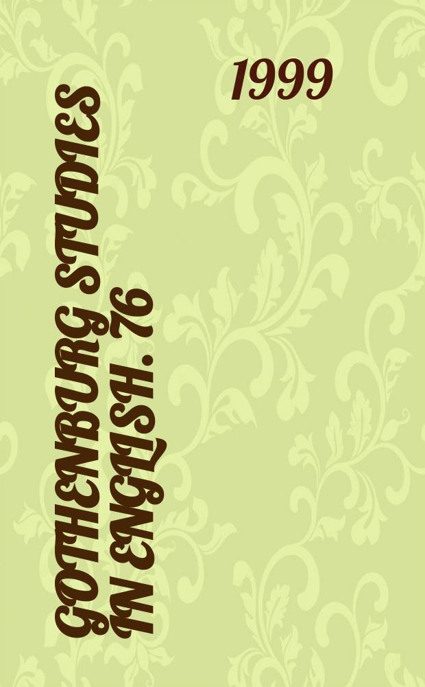 Gothenburg studies in English. 76 : The conference forum as a system of genres