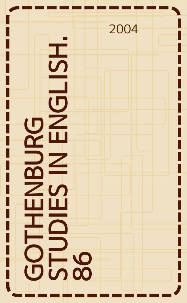 Gothenburg studies in English. 86 : Iconicity in the writing process