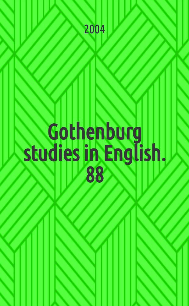 Gothenburg studies in English. 88 : An international master of syntax and semantics