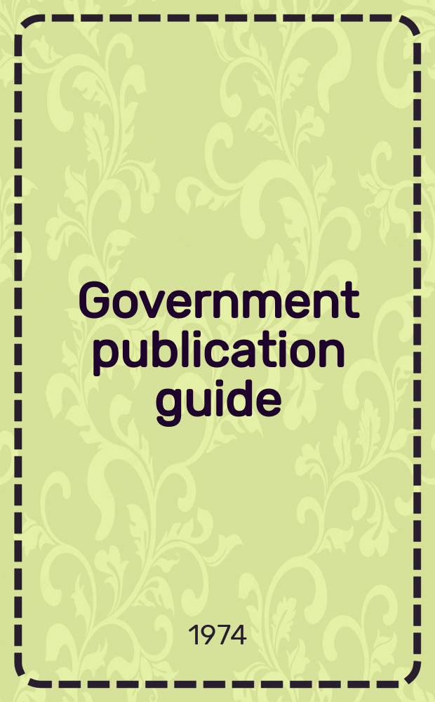 Government publication guide