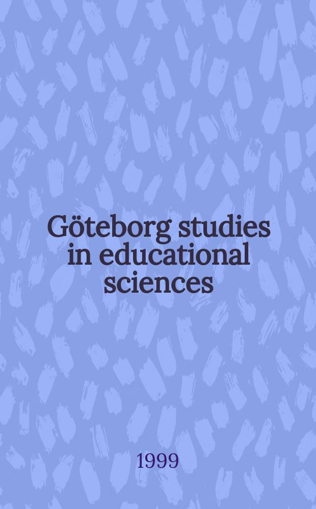 Göteborg studies in educational sciences : Yrkeskulturer i möte