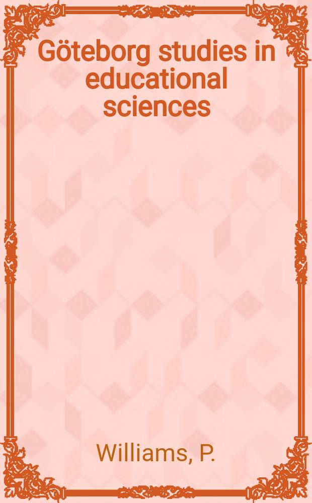 Göteborg studies in educational sciences : Barn lär av varandra