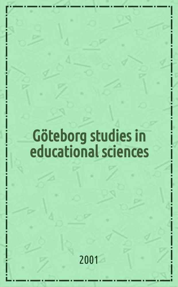 Göteborg studies in educational sciences : Den komplekse planlegginga