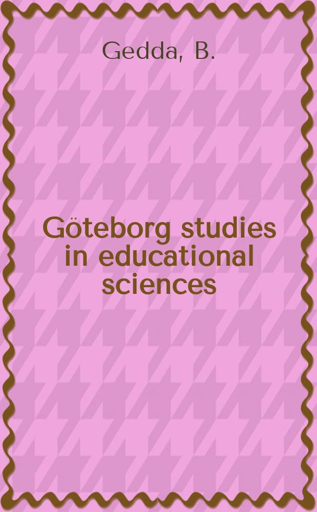 Göteborg studies in educational sciences : Den offentliga hemligheten