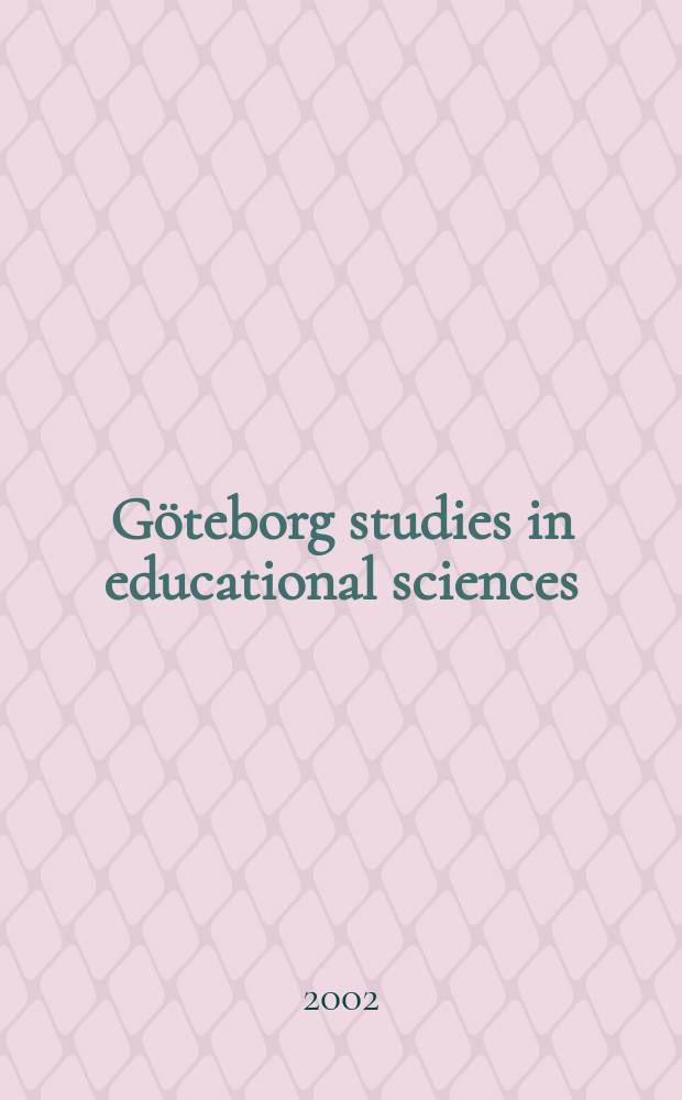 G&ouml;teborg studies in educational sciences : Diagnos i skolan