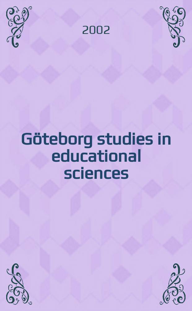 Göteborg studies in educational sciences : Vuxnas lekvärld