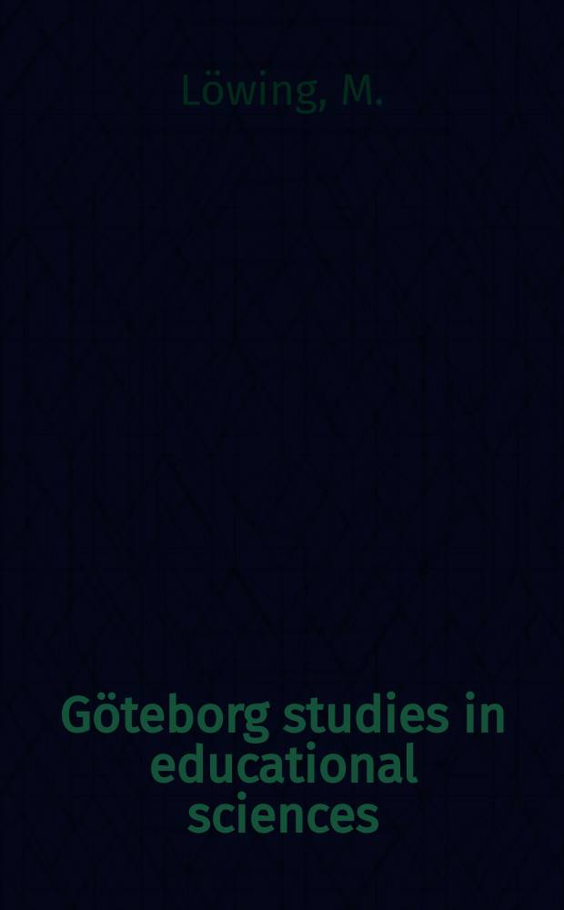 Göteborg studies in educational sciences : Matematikundervisningens konkreta ...