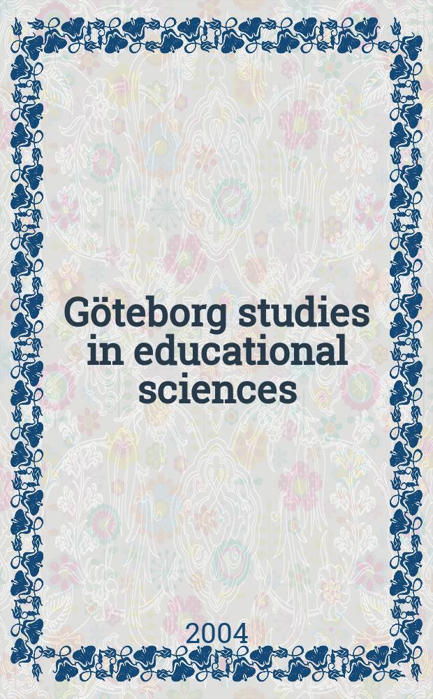 Göteborg studies in educational sciences : Makten att de finiera