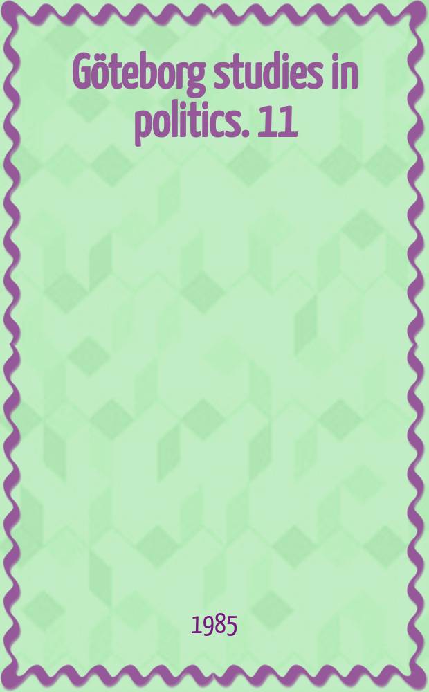 Göteborg studies in politics. 11 : Sovjetisk utrikesdebatt