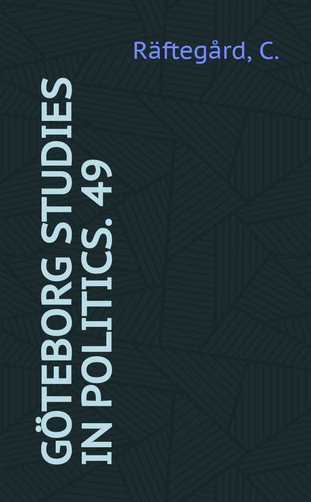 Göteborg studies in politics. 49 : Pratet som demokratiskt verktyg