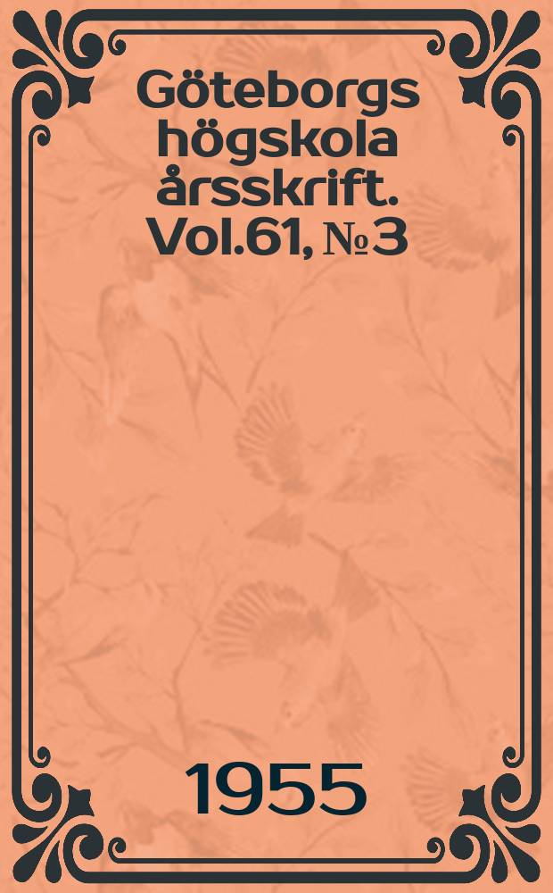Göteborgs högskola årsskrift. Vol.61, №3 : Förkristen jul enligt norröna källor