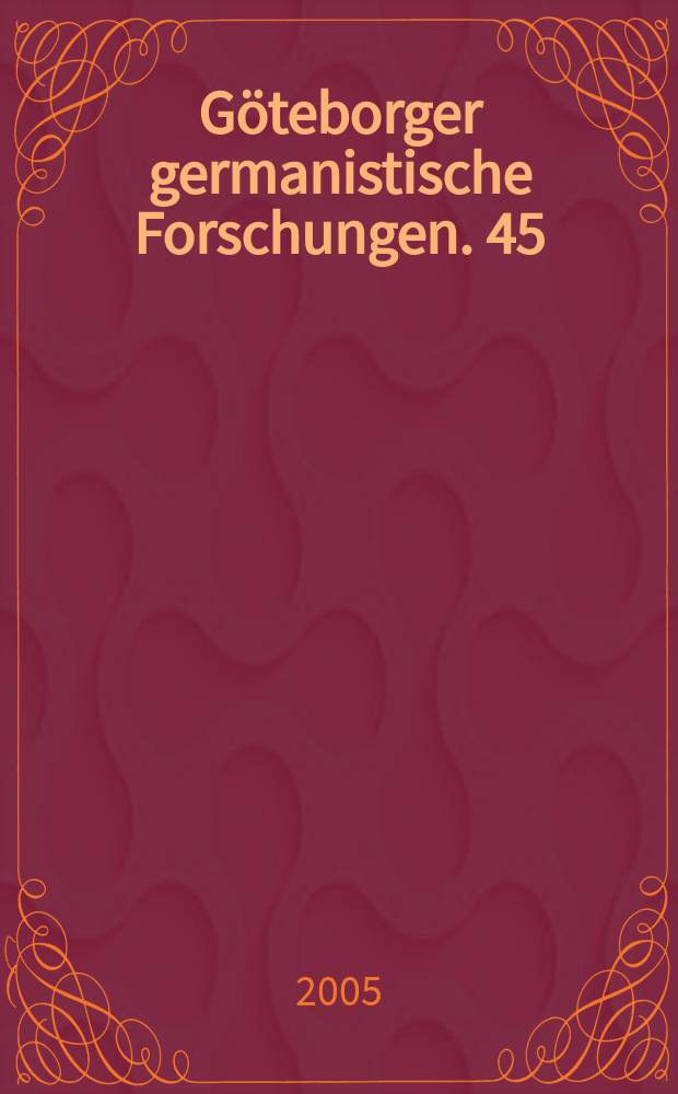 Göteborger germanistische Forschungen. 45 : Text im Kontext 6