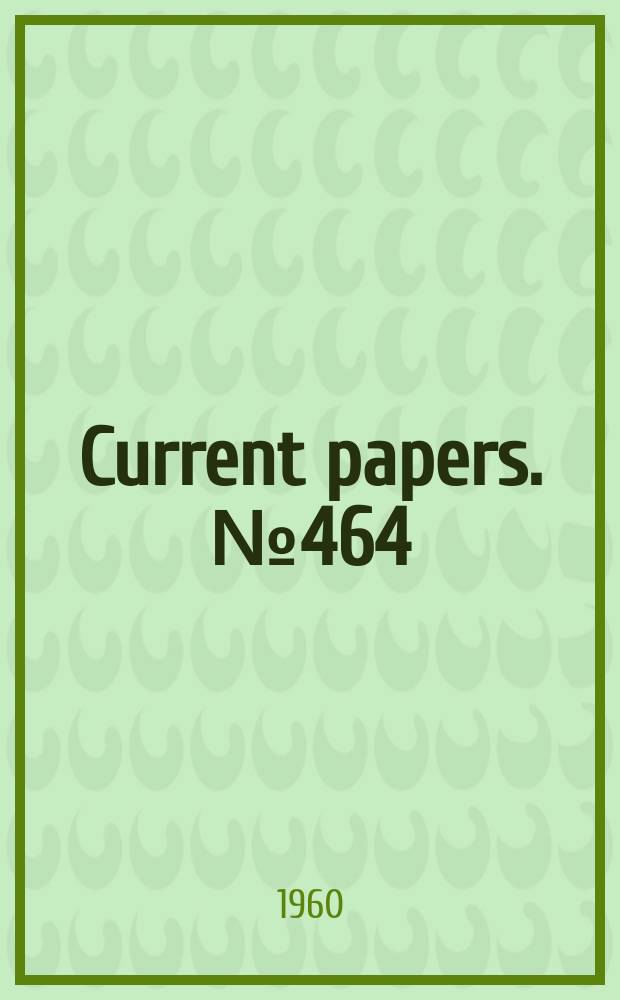 Current papers. №464 : Thermal degradation of certain polymers under oxidative conditions