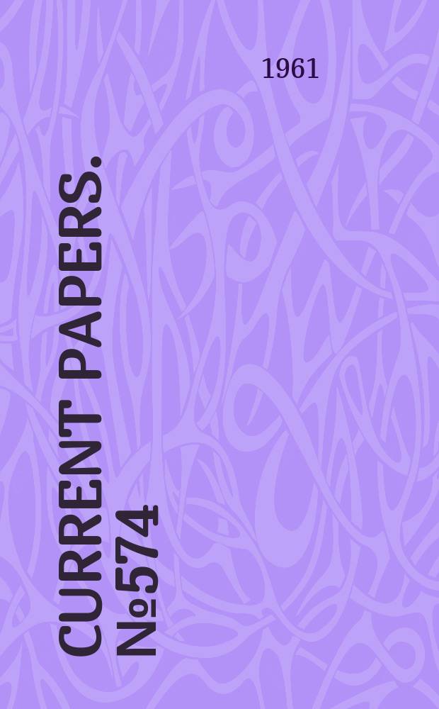 Current papers. №574 : Turbulence encountered by ambassador aircraft over Europe