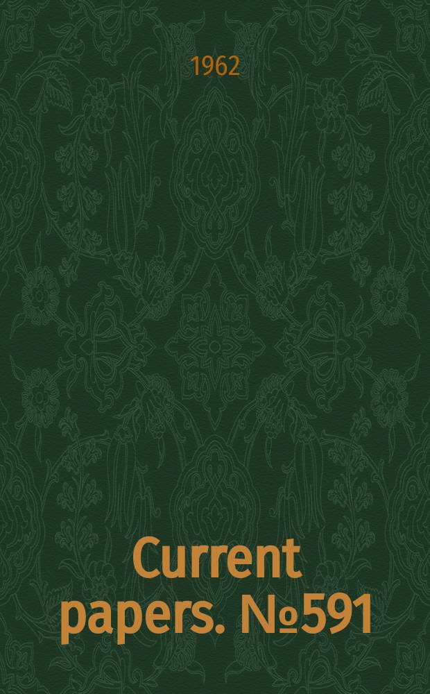 Current papers. №591 : Comparative calculations of supersonic pitching derivatives over a range of frequency parameter