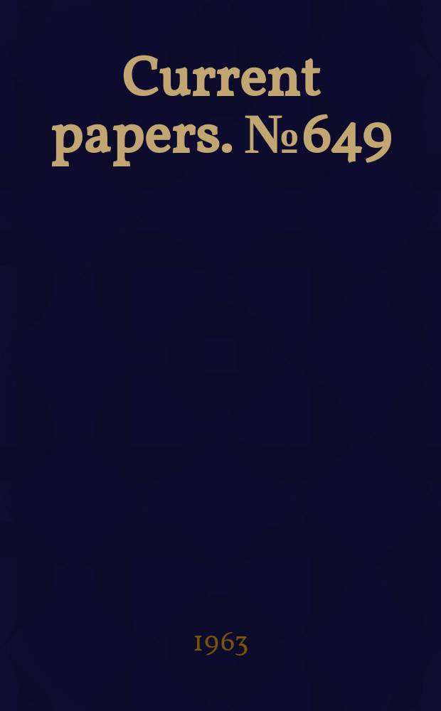 Current papers. №649 : A digital computer programme for the calculation of annular or two-dimensional supersonic