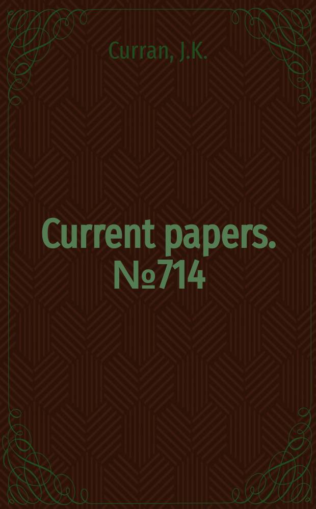 Current papers. №714 : Flutter tests and calculations on an all-moving model fin