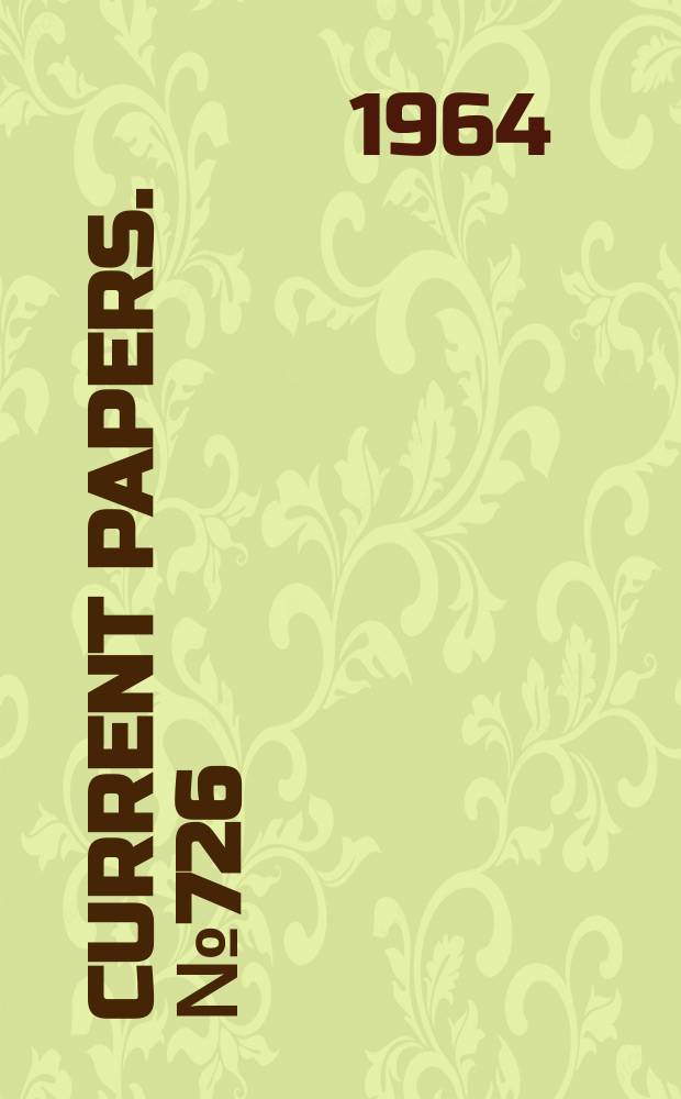 Current papers. №726 : Pressure heat-transfer and temperature measurements in the two-dimensional nozzle of a reflected-shock tunnel