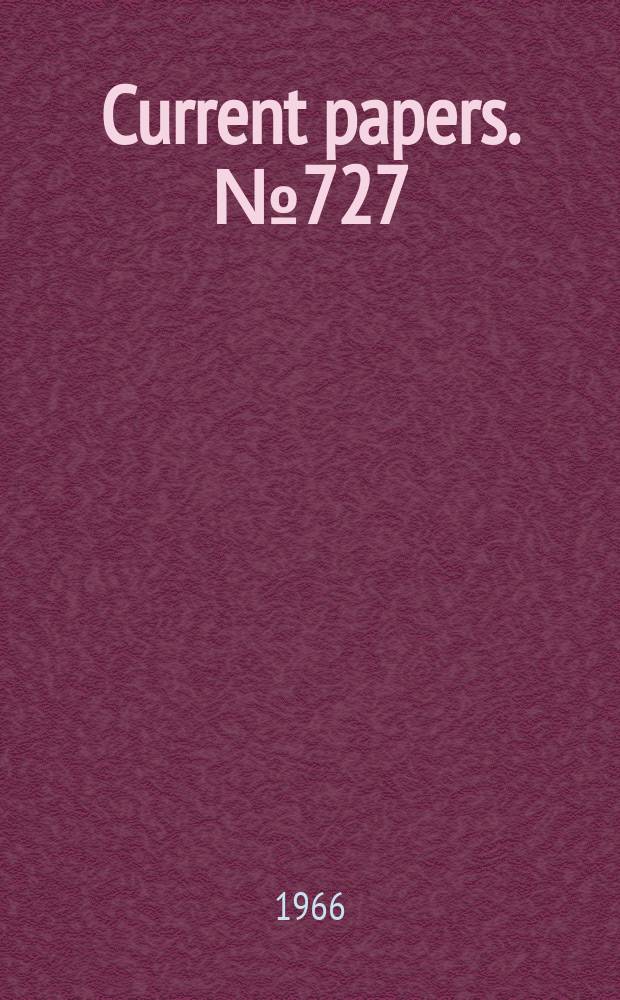 Current papers. №727 : Simple theoretical and experimental studies of the flow through a three-shock system in a corner