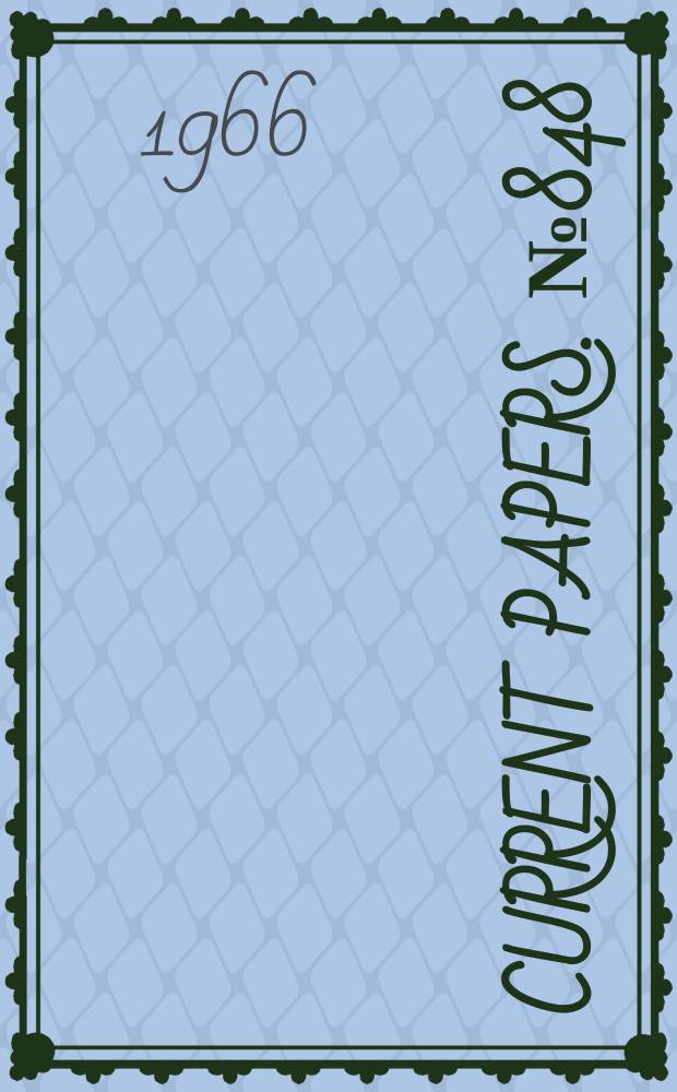 Current papers. №848 : The problem of panel flutter reference to the blue streack and black knight vehicles