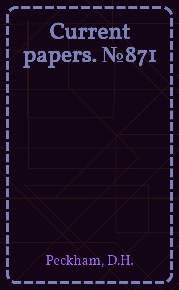 Current papers. №871 : Measurements of pressure distribution and shock-wave shape on power-law bodies at a Mach number of 6.85