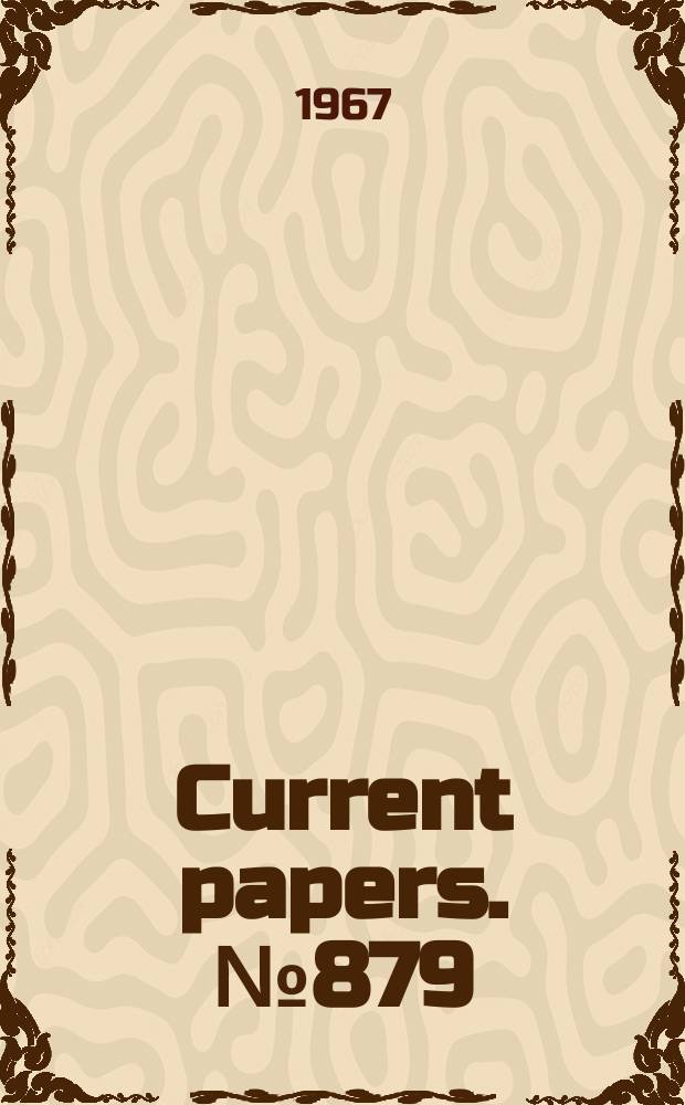 Current papers. №879 : On the interaction of the transmitted shock with the boundary layer in a shock tube using argon as a test gas