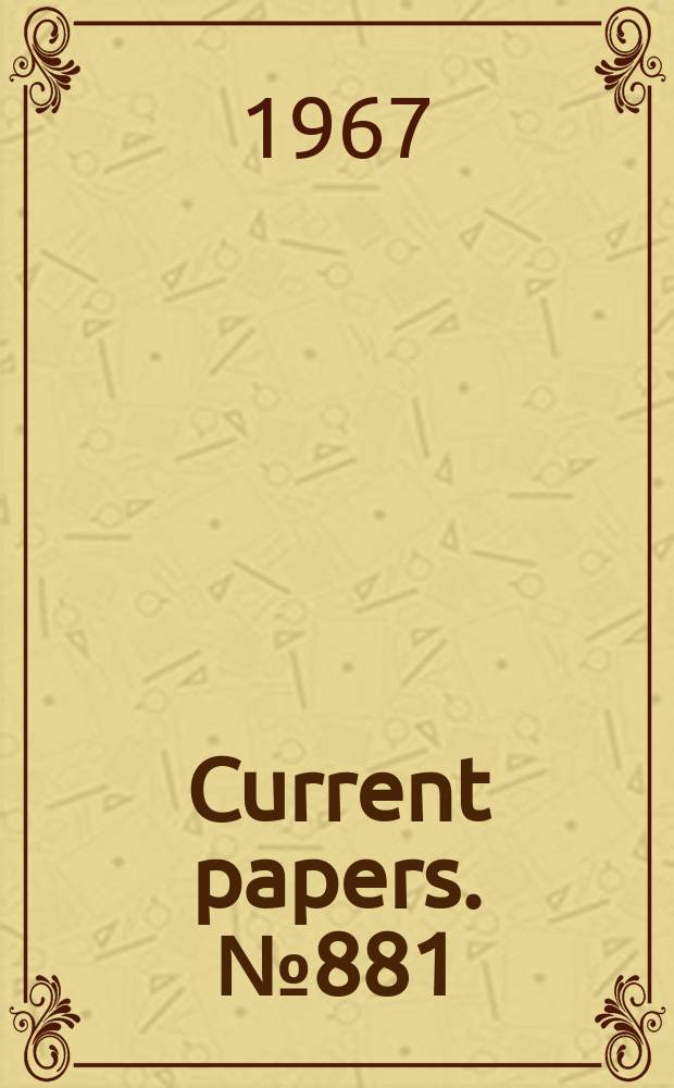 Current papers. №881 : The interaction of the reflected shock with the boundary layer in a chock tube and its influence on the duration of hot flow in the reflected-shock tunnel