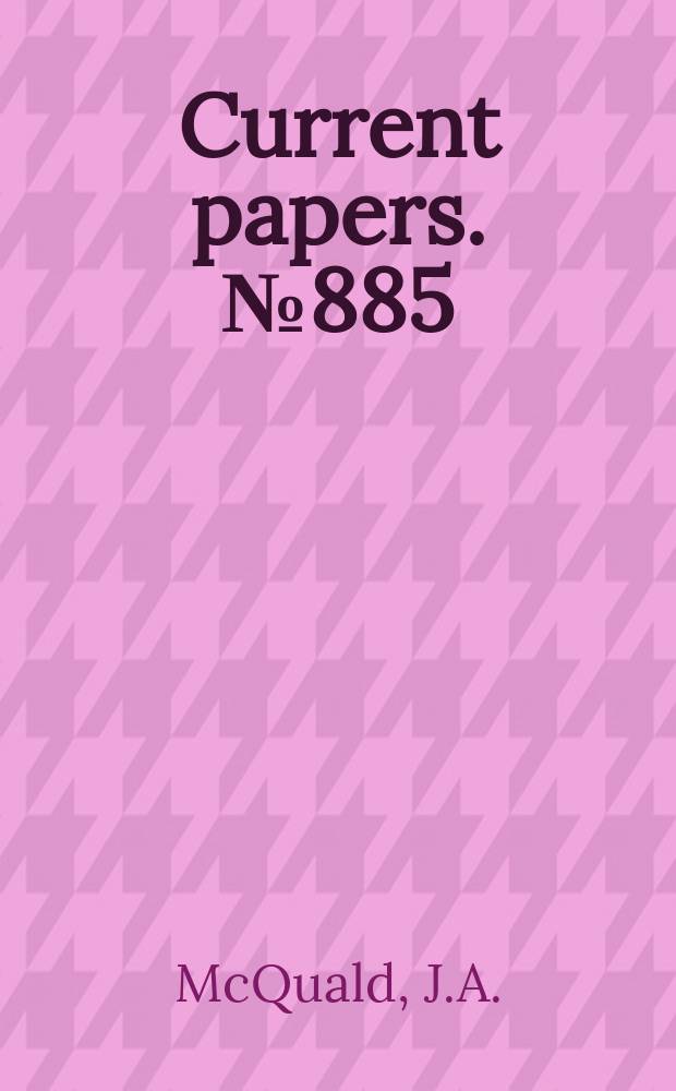Current papers. №885 : Velocity defect relationship for the outer part of equilibrium and near-equilibrium turbulent boundary layers