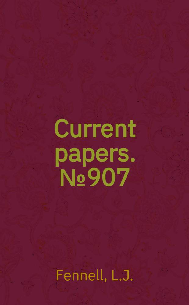 Current papers. №907 : Measurements of the moments of inertia of the handley page HP 115 aircraft