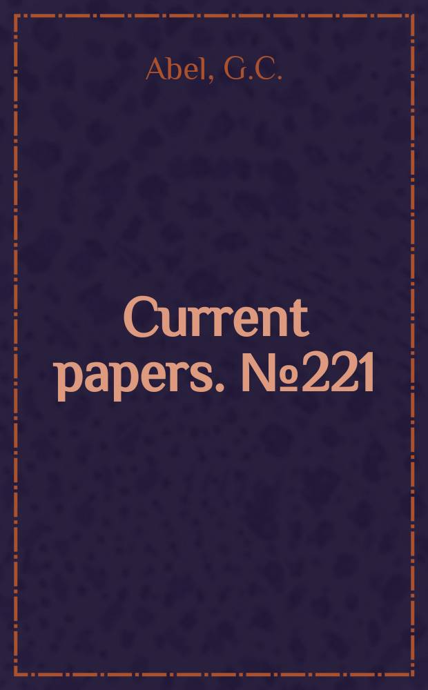 Current papers. №221 : Report of the first year&acute;s flying on the development of flight testing techniques finding and measuring natural icing conditions